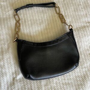 Black and Gold Chain-Link Shoulder Bag